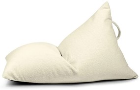 Fotoliu puf pentru copii crem cu tapițerie din țesătură bouclé Razzy – SLOWDOWN