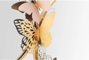 Oglindă de perete Mauro Ferretti Farfalle, 81 x 52,5 cm, auriu - roz