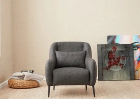 Fotoliu Venus, Poliester / Linen, Antracit