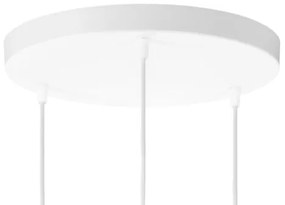 Lustră suspendată pe cablu BOHO 3xE27/60W/230V crem/jută