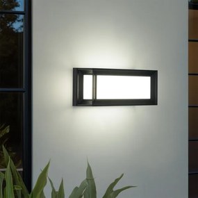 Brilagi - Aplică LED de exterior cu senzor PARKER, 12W/230V, negru, IP44