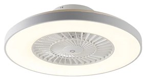 Ventilator de tavan alb cu efect de stea 60cm incl. LED Dimmabil cu telecomandă - Climo