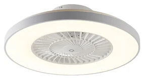 Ventilator de tavan alb cu efect de stea 60cm incl. LED Dimmabil cu telecomandă - Climo