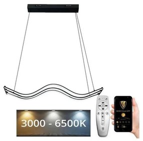 Lustră LED dimabilă pe cablu LED/70W/230V 3000-6500K + telecomandă