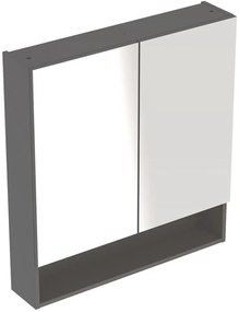 Geberit Selnova Square dulap 78.8x17x85 cm cu oglindă lavă 501.269.00.1