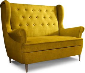 Canapea galbenă 150 cm Aros – ELTAP