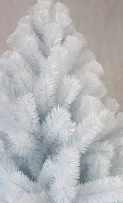 Brad de Crăciun feeric de culoare albă luxoasă 220 cm
