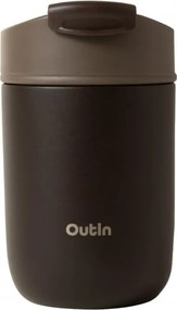 Ceasca termica Outin Travel Tumbler, 350 ml, Mentine cald 6 ore, Rece 12 ore, Otel inoxidabil 316L, Pereti dubli, Izolatie sub vid, Maro teracota