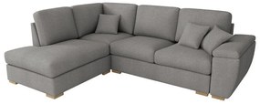 Colțar Columbus 164 Gri, 260x210x90cm, 111 kg, Picioare: Lemn, Lemn: Pin