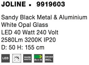 Lustra cu 5 surse de lumina LED JOLINE NVL-9919603