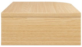 Noptieră în culoare naturală cu aspect de lemn de stejar Farsta – Woodman