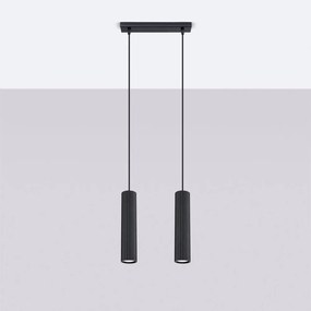 Lustră neagră din metal Gleam – Sollux