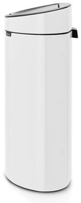 Coș de gunoi alb cu senzori de atingere din oțel 40 l Touch Bin – Brabantia