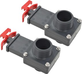vidaXL Supapă pentru piscină 1,5", 2 buc.