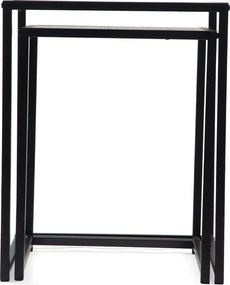 Măsuțe auxiliare 2 buc. cu aspect de lemn de stejar 38x38 cm Noah – Bonami Essentials