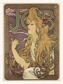 Reproducere Job, Cigarette Paper Advert (Vintage Art Nouveau) - Alfons / Alphonse Mucha, (30 x 40 cm)