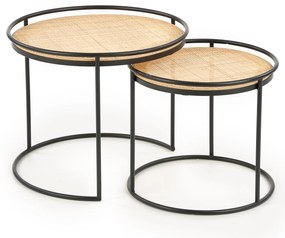 Set masute de cafea Ratan Natural, LIDINGO