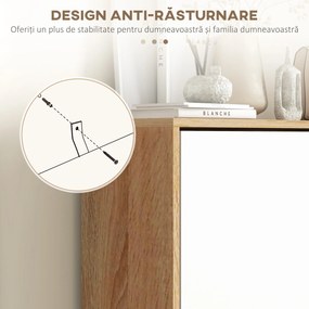 HOMCOM Dulap pentru Pantofi cu Economie de Spațiu cu 3 Sertare și Raft Reglabil, Suport Subțire pentru, 72x24x119 cm, Alb | Aosom Romania