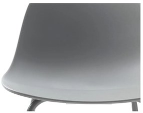 Scaun de bar gri din plastic (înălțime șezut 67,5 cm) Whitby – Unique Furniture