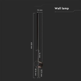 Aplică LED de exterior LED/12W/230V 3000K IP65 negru