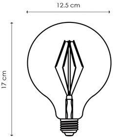 Bec LED dimabil VINTAGE EDISON G125 E27/4W/230V 2700K