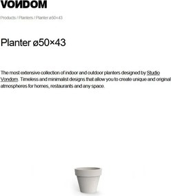 Set de 2 Ghivece plante design decorativ exterior/interior MACETA PLANTER 80×69cm