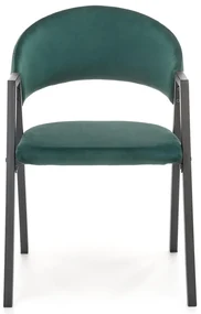 Scaun de bucaterie Zayne, verde/negru