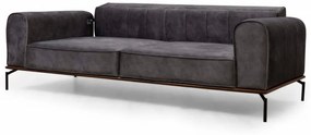 Canapea Extensibilă cu 3 Locuri Siesta Plain Back 3 Seater, Antracit