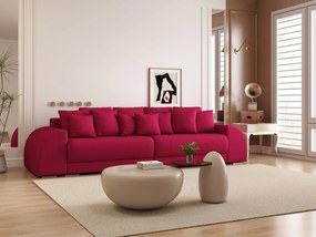 Canapea extensibilă dumonde cu 2 lăzi de depozitare si sezut confortabil din spuma high-density, Verona Zoom Red 310x100 cm