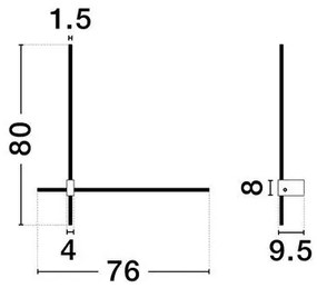Aplica de perete liniara LED CCT PEAK auriu