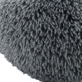 Pat Monty rotund 40 cm gri închis