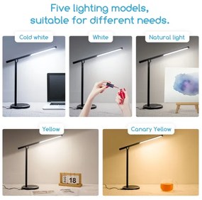 Lampă LED tactilă dimabilă de masă Aigostar LED/8W/230V 3000-6000K negru