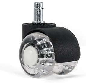 Role duble transparente din silicon pentru scaun de birou