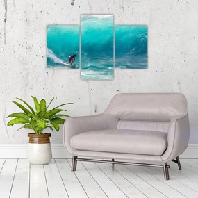 Tablou - Surfer în valuri (90x60 cm)