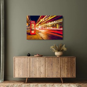 Tablou cu căsuța telefonică roșie din Londra (90x60 cm)