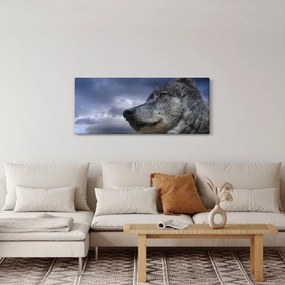 Tablou - Cap de lup (120x50 cm)