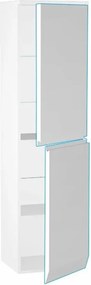 Dulap inalt suspendat cu usa softclose Oristo Horyzont mdf alb 150x40 cm