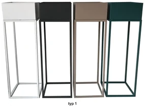Ghiveci de flori din metal multifuncţional, verde închis, INDIZE TYP 1 WL4211