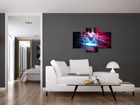 Tablou cu inima iluminată (90x60 cm)