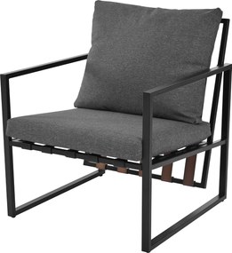 Set pentru exterior 4 piese, sticlă securizată și perne lavabile, Negru