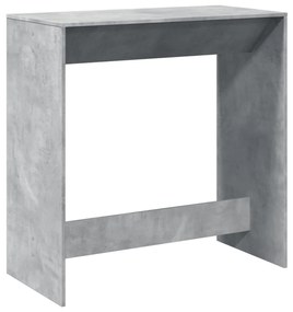 854430 vidaXL Masă de bar, gri beton, 102x50x103,5 cm, lemn prelucrat