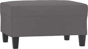 vidaXL Taburet, gri, 70x55x41 cm, piele ecologică