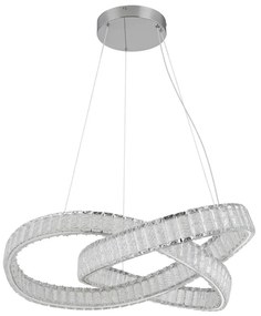 Lustră LED dimabilă pe cablu Globo 67162-110CCT MUCKY 110W/230V d. 78 cm + telecomandă