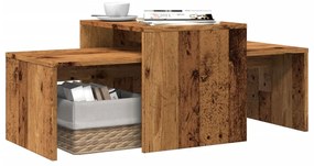 vidaXL Măsuță de cafea, lemn vechi, 100x48x40 cm, lemn prelucrat