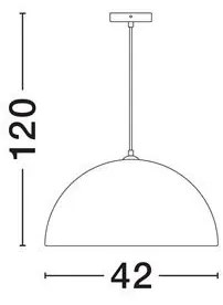 Lustra/Pendul design decorativ, TALCUM, D 42cm