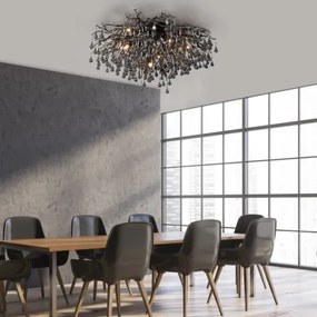 Paul Neuhaus 8092-18 - Lustra aplicată ICICLE, 14 x G9/40W/230V, Ø 100 cm, negru