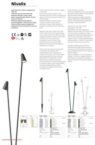 Redo 90711 - Lampă LED de exterior NIVALIS 2xLED/6,9W/230V 110 cm IP65 antracit