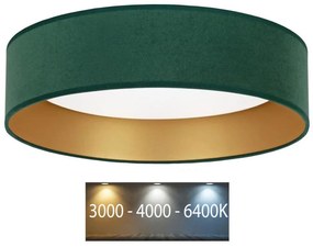 Plafonieră LED Brilagi VELVET LED/24W/230V 3000/4000/6400K verde/auriu