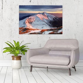 Tablou - Panoramă montană de iarnă II. (90x60 cm)