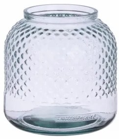 Vaza decorativa din sticla reciclata, Avril Round S, Ø19xH19 cm